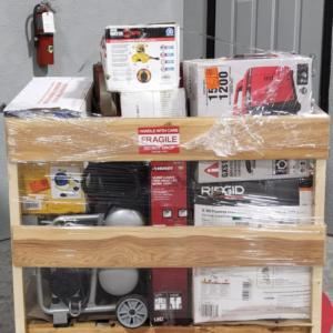 Drain cleaners  inverters and compressors pallet